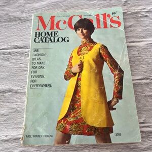 Vintage McCall's Home Catalog 1969-70 Fall Winter Patterns